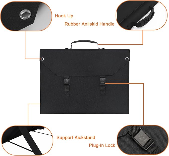 EnginStar 100W Foldable Solar Panel w/ 18V DC Outlet - Image 7