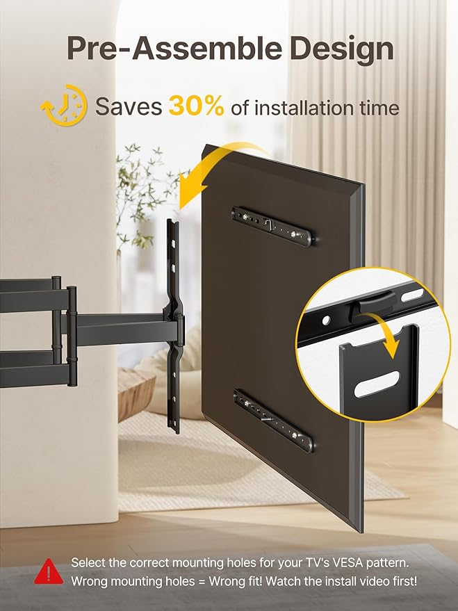 monTEK Ultra Slim TV Wall Mount - Image 5