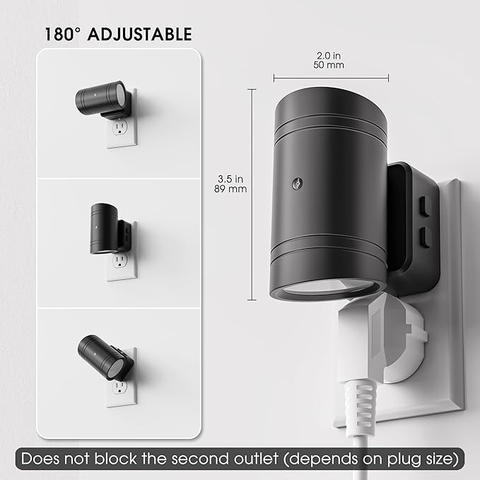 Briignite Night Lights Plug into Wall, 10-Color Changing RGB Night Light - Image 3