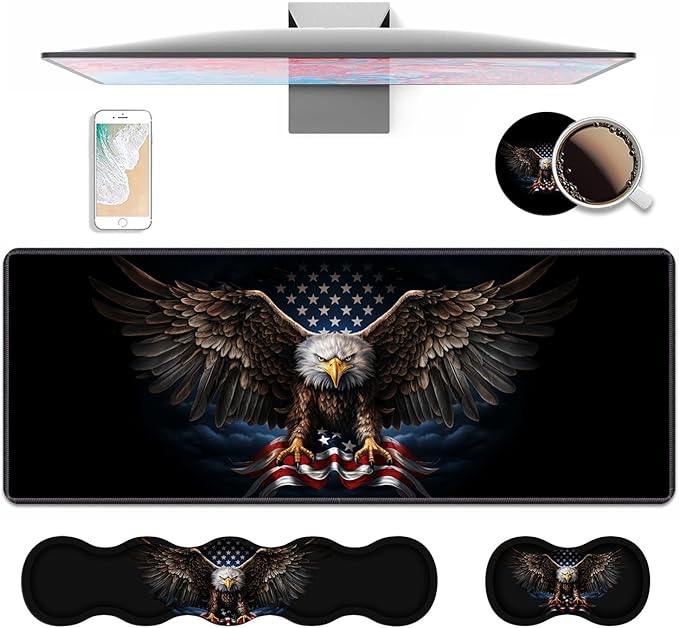 4 in 1 Ergonomic Keyboard Wrist Rest & Mouse Pad Wrist Rest Set, Large XXL by Unknown