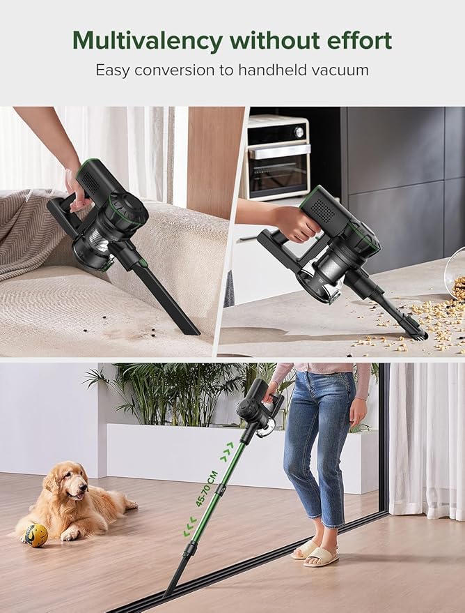 Vexilar Cordless Vacuum Cleaner, 550W/45Kpa/60Mins, Cordless Stick Vacuum - Image 5
