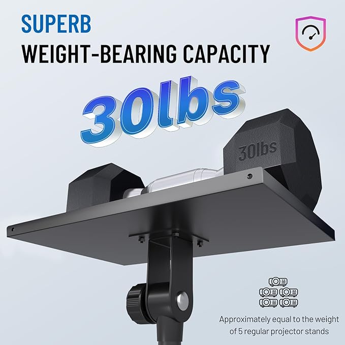 CAHAYA Projector Tripod Stand Adjustable: Height 29 to 65in Projector - Image 4