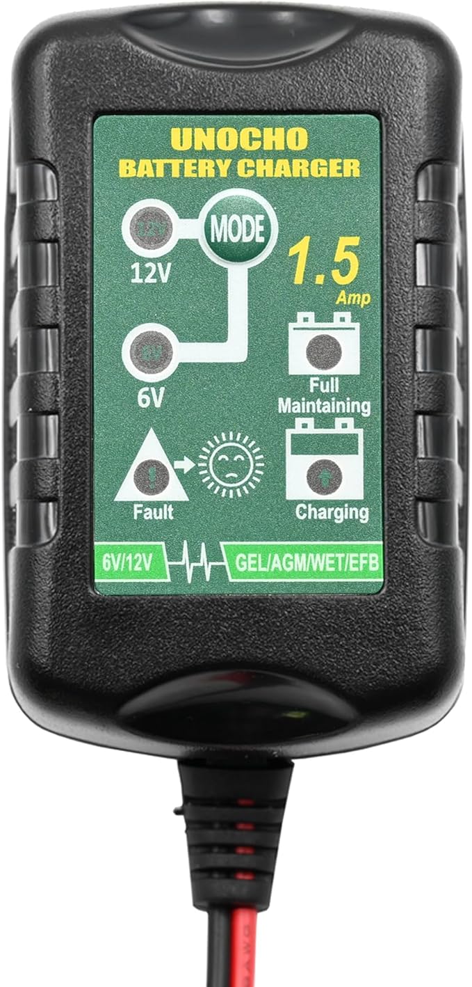 6V 12V Battery Charger 1.5A Automatic Battery maintainer trickle Battery - Image 9