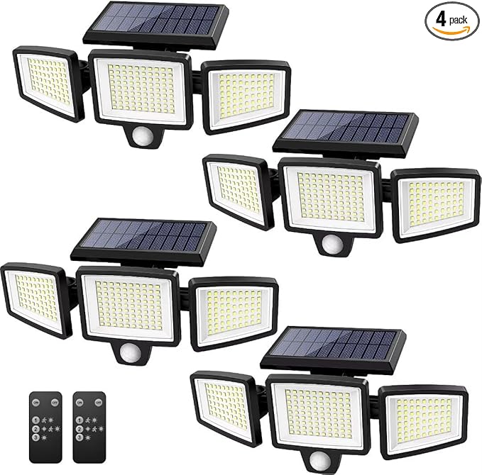 Tuffenough Solar Outdoor Lights 2500LM 210 LED Security Lights by SolarOutdoorLights