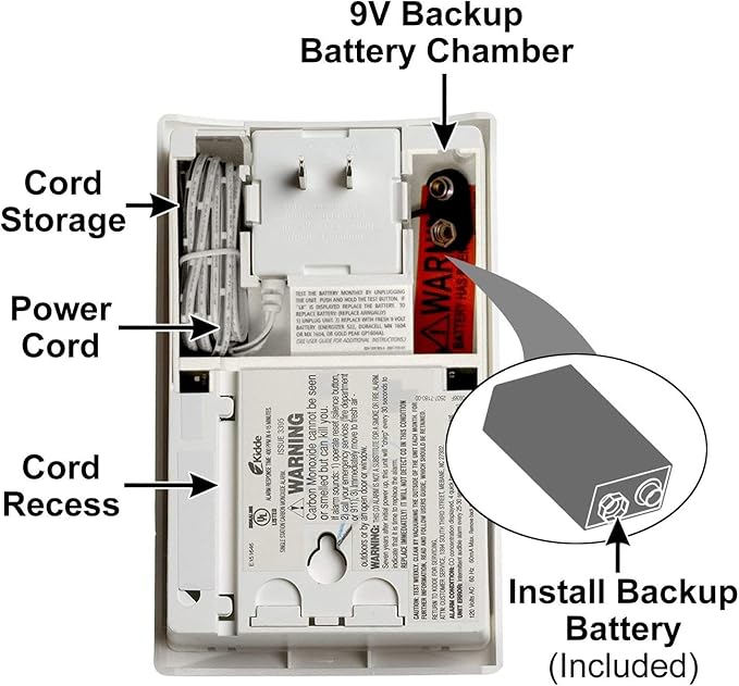 Kidde Carbon Monoxide Detector, Plug In Wall - Image 7