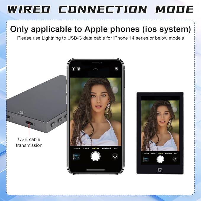 LANBOUY Selfie Screen Back Camera Monitor Phone Vlog Magnetic Selfie Screen - Image 6