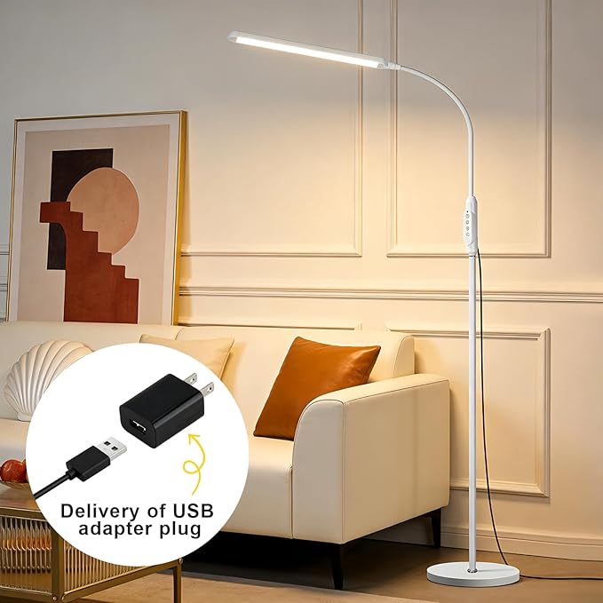 Bright LED Eye-Protecting Reading Floor Lamps - Image 7