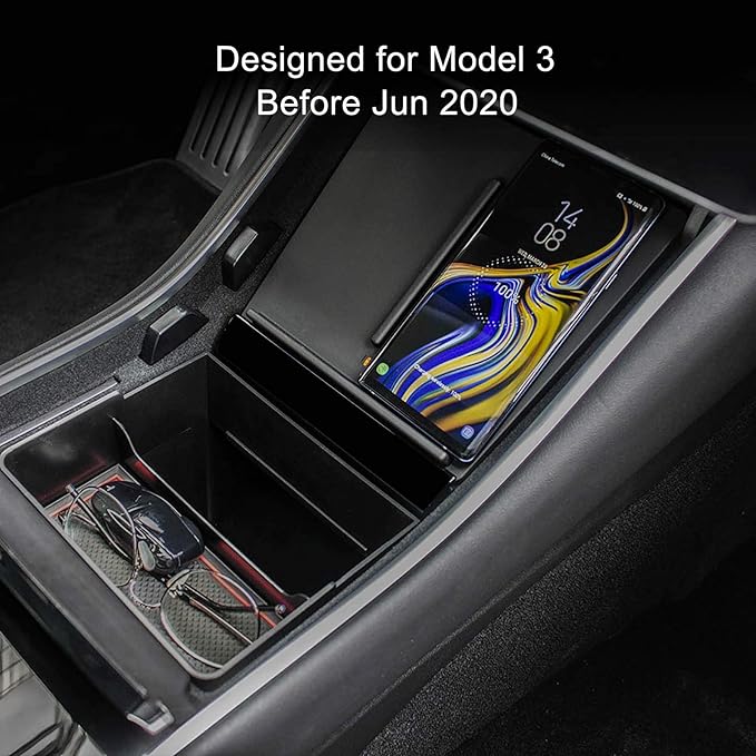 TAPTES Wireless Charger for Tesla Model 3 2017 2018 2019 2020, Dual Phone - Image 2