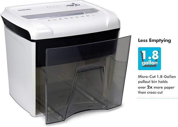 Aurora Desktop Style High-Security Anti-Jam 12-Sheet Micro-Cut Paper and - Image 2
