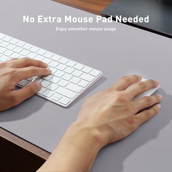 Aothia Faux Leather Desk Mat – Large Mouse Pad, Non-Slip PU Leather Blotter - Image 4