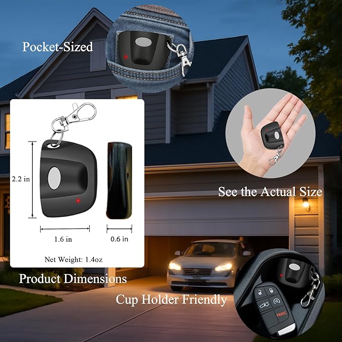2-Pack 300MHz 10 dip Switch for Multicode Garage Gate Door Opener Remote Control - Image 5