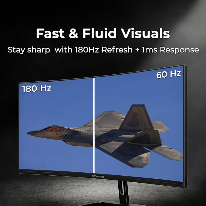 Deco Gear 34” Ultrawide Curved Gaming Monitor 3440×1440 UWQHD, 1ms MPRT - Image 4