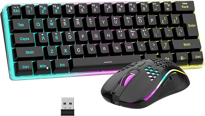 RedThunder 60% Wireless Gaming Keyboard & Mouse Combo by RedThunder