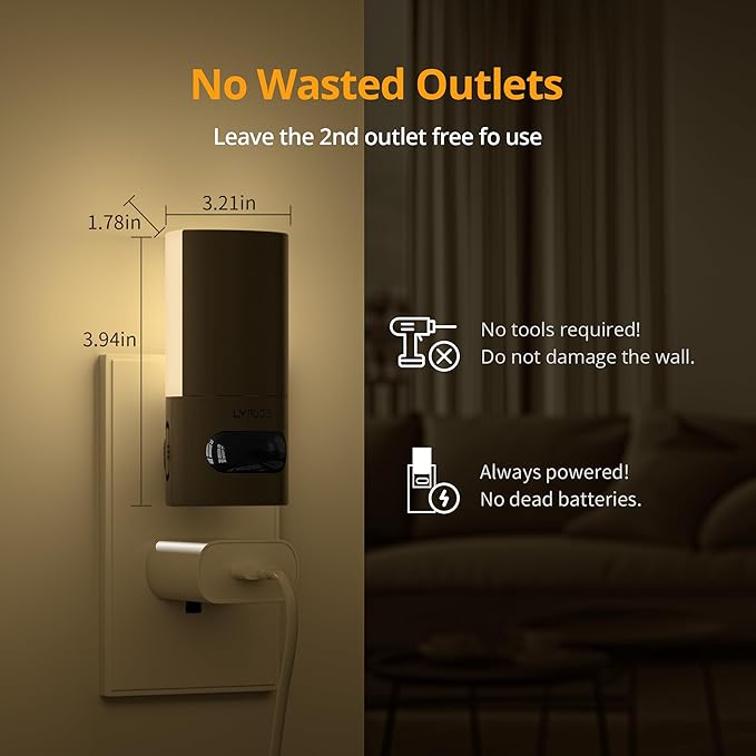 Lyridz Plug-in LED Rotatable Night Light - Image 5