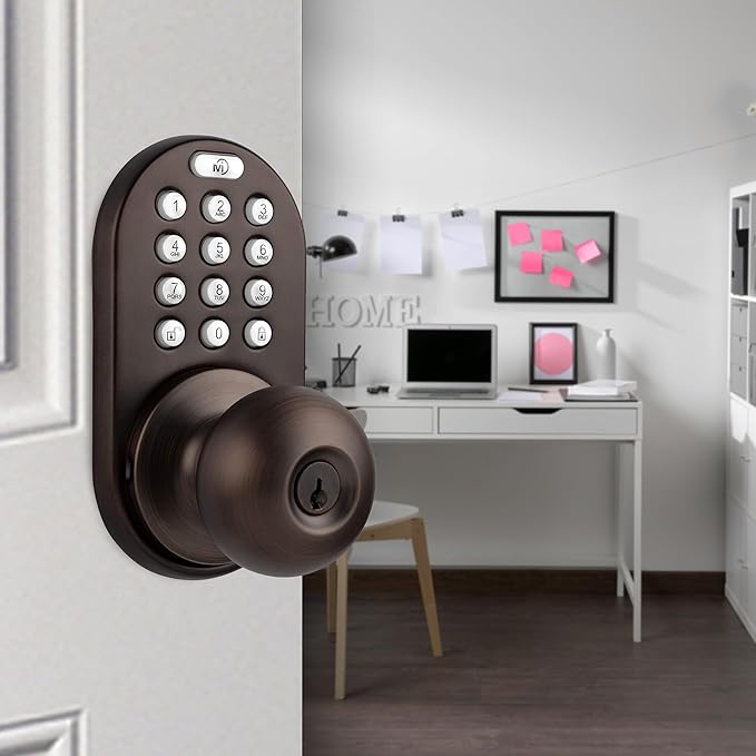 MiLocks TKK-02OB Digital Door Knob Lock - Image 2