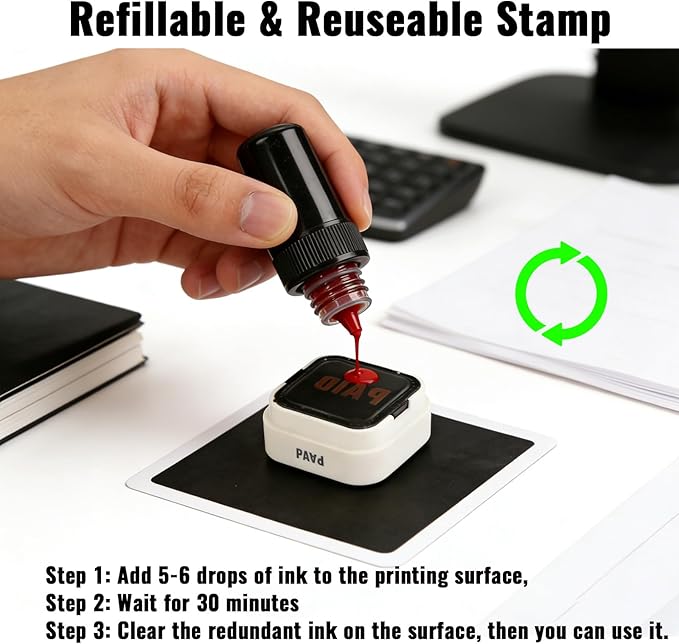 3-in-1 Paid Cash/Paid Check/Paid Credit Stamps in Full - Image 6