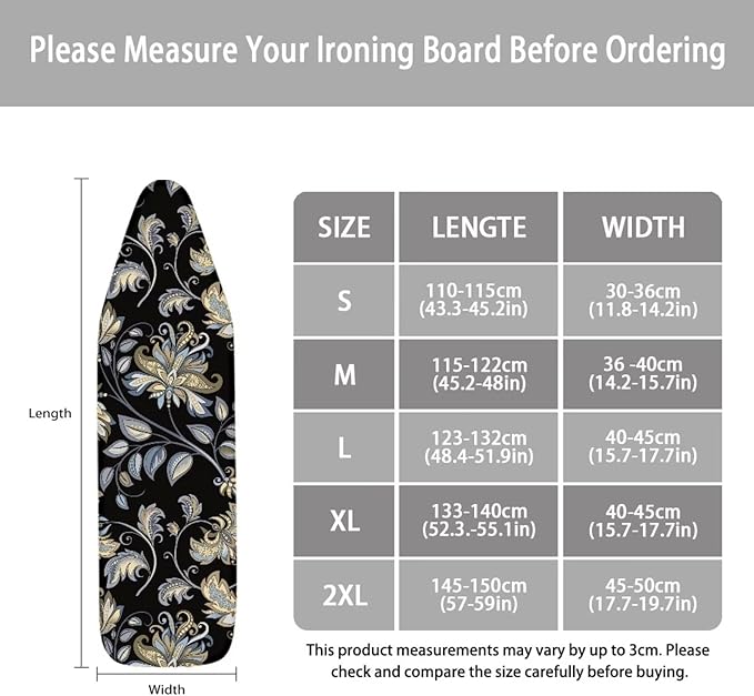 ZCFYGDX Breathable Ironing Board Cover Decor, Resist Scorching & Staining - Image 6
