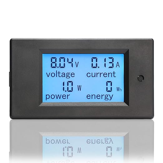 DROK Digital Multimeter DC 8-100V 20A Voltage Amperage Power Energy Meter - Image 8