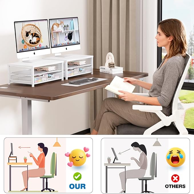 OPNICE Computer Monitor Stand Riser, Desk Organizer - Image 6