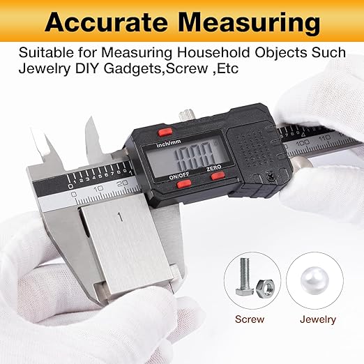 Digital Caliper 6 inch, Stainless Steel Vernier Micrometer Measuring Tool - Image 2