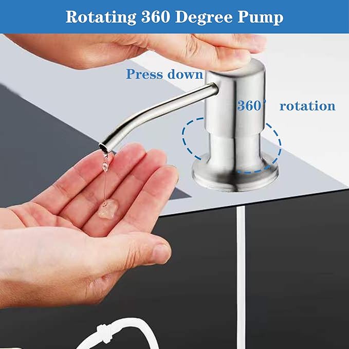 Ouest Dish Soap Dispenser for Kitchen Under Built-in Soap Dispenser Pump - Image 6