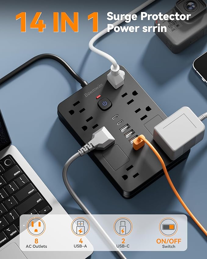 Bawmwim Surge Protector Power Strip - Image 2