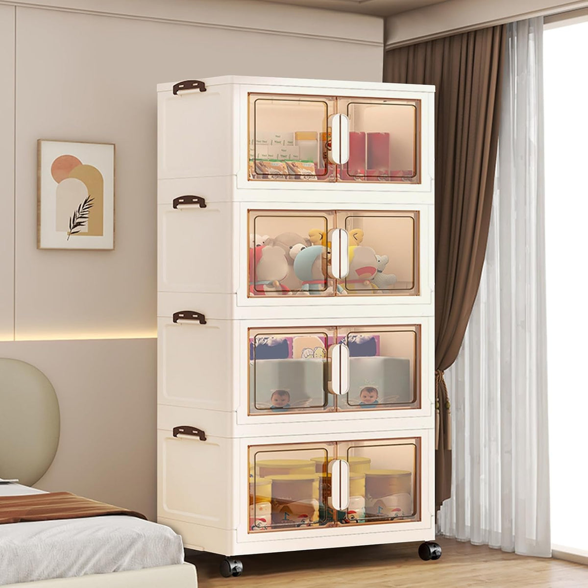 ergocar storage box, magnetic double opening door large shown in use