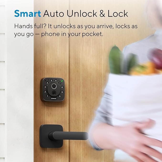 ULTRALOQ Bolt Fingerprint WiFi Smart Lock, Works - Image 7