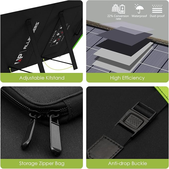 ALLPOWERS SP033 200W Portable Solar Panel Foldable, 23% High Efficiency Solar - Image 5