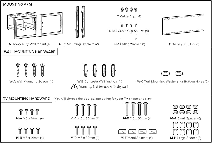 HumanCentric Heavy Duty Full Motion TV Wall Mount - Image 6
