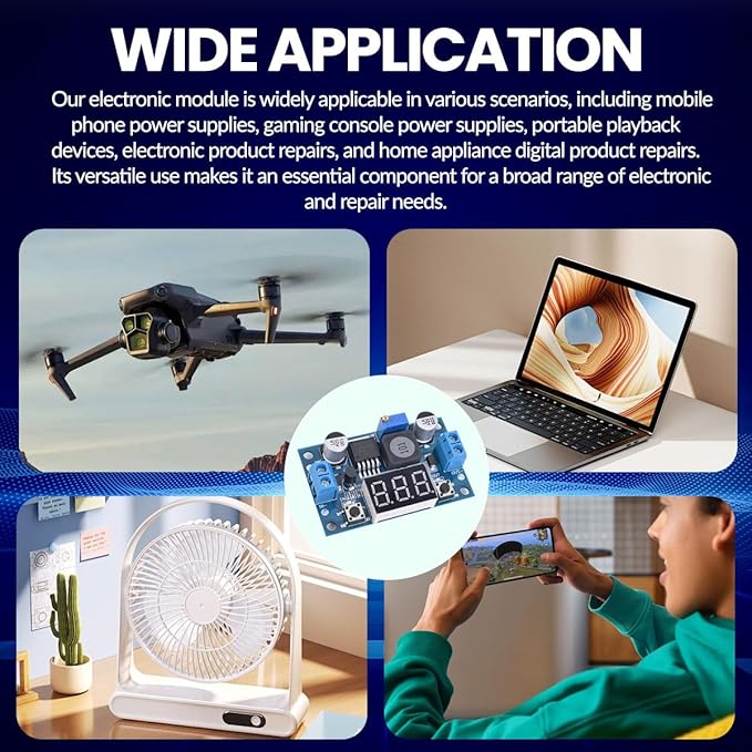 Seloky LM2596 Adjustable DC-DC Step-Down Buck Converter Module - Image 5