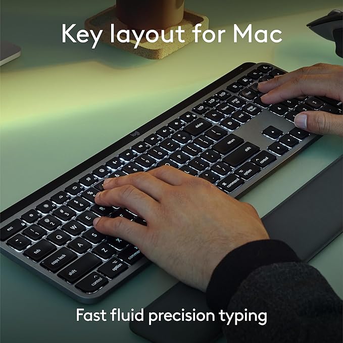 Logitech MX Keys S for Mac, Wireless Keyboard, Precise Laptop-Like Typing - Image 2