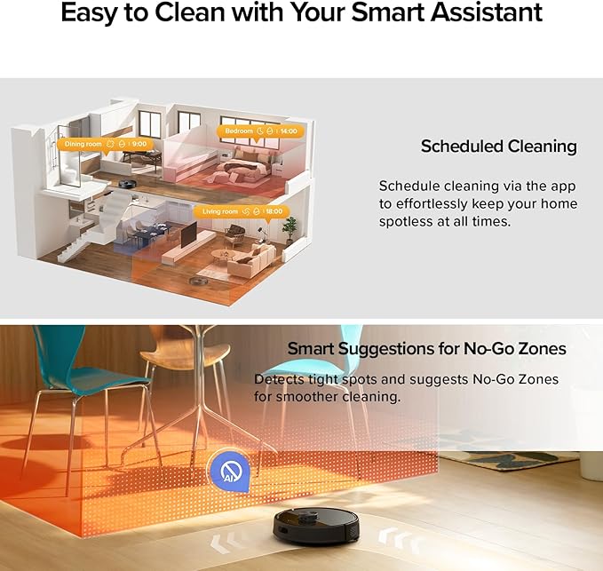 roborock Q7 M5+ Robot Vacuum and Mop, Upgraded from Q5 Max+, 10000Pa Suction - Image 8