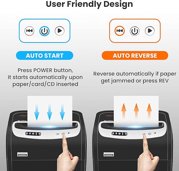 VidaTeco Paper Shredder for Home Office Heavy Duty - Image 5