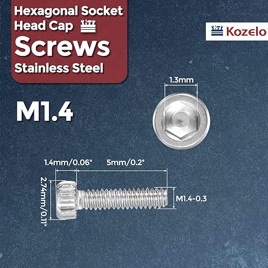 Kozelo 60pcs Socket Head Cap Screws - Image 2