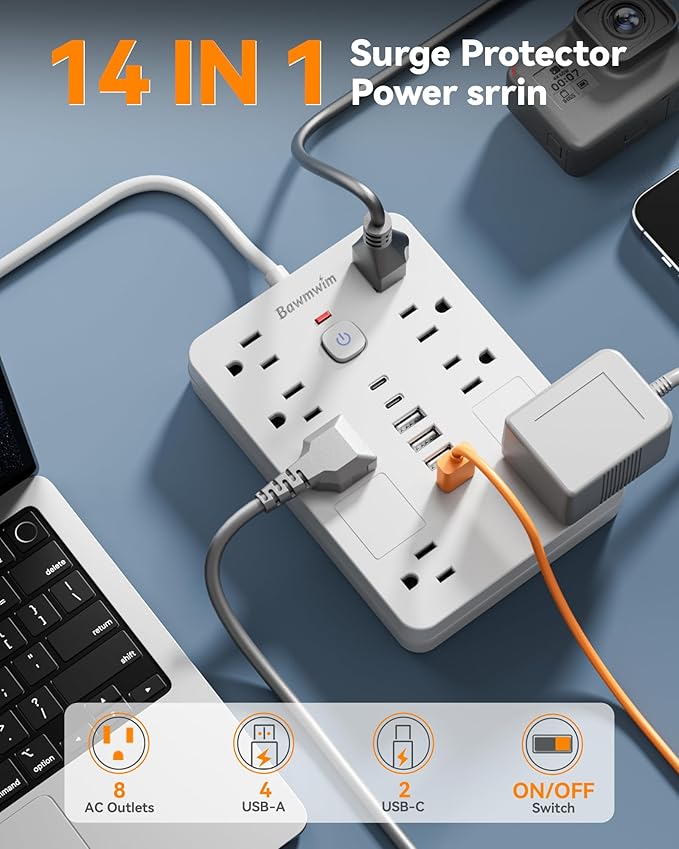Bawmwim Surge Protector Power Strip - Image 2
