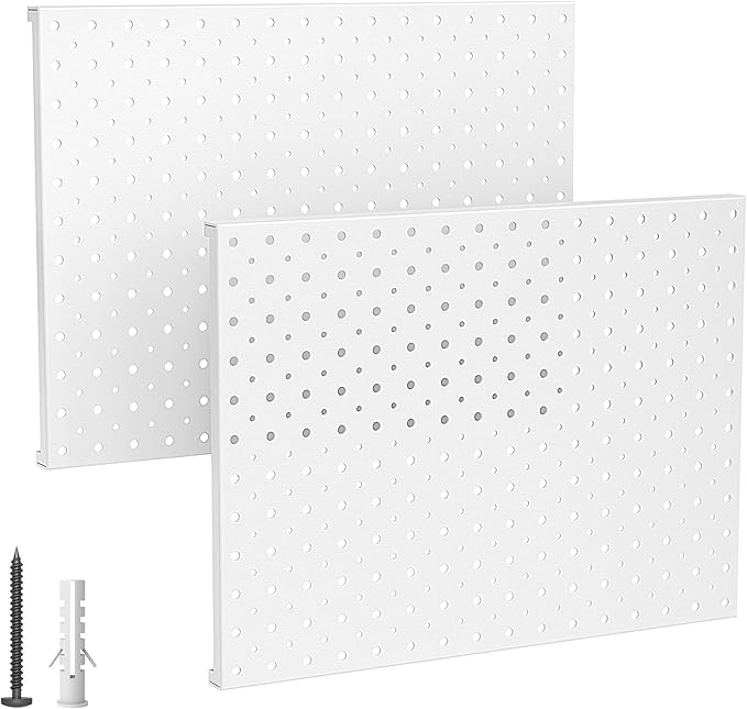 EVERHANGER Metal Pegboard Panels, Heavy Duty Pegboard Wall Organizer, Garage by ToolStorageOrganizer