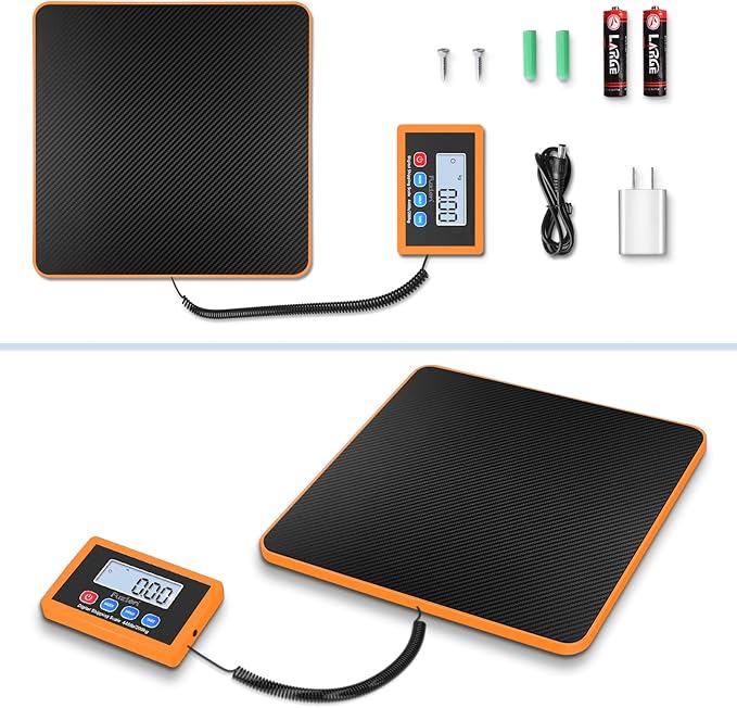 Fuzion Shipping Scale, 440LB/200KG x 10g Digital Postal Scale, Hold/Tare - Image 6