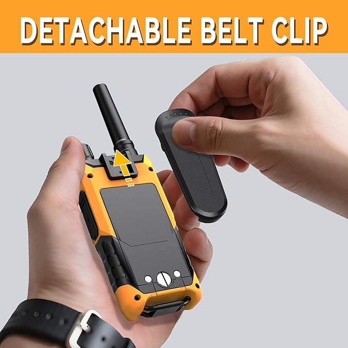 KETELESE T4 Walkie Talkie IP67 Waterproof, Type-C Rechargable Two Way Radio - Image 7