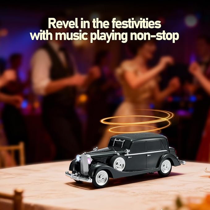 WS-1934 Retro Classic Car Bluetooth Replica Speaker – Wireless HD Sound - Image 9