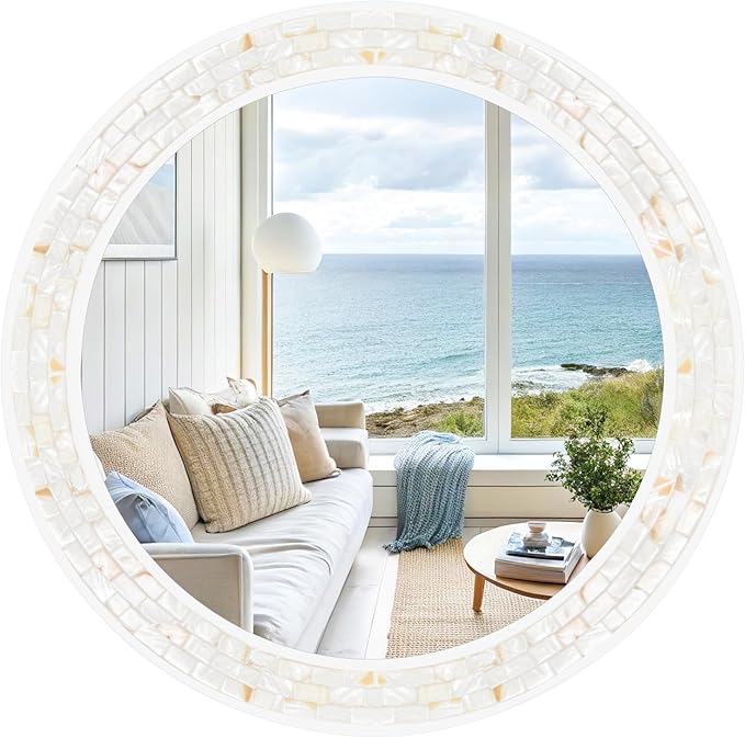 Tanmicoshomy Round Bathroom Mirror 26 Inch, Circle Mirror by Tanmicoshomy