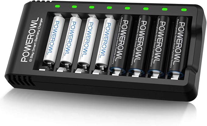 POWEROWL Rechargeable AA and AAA Batteries by POWEROWL