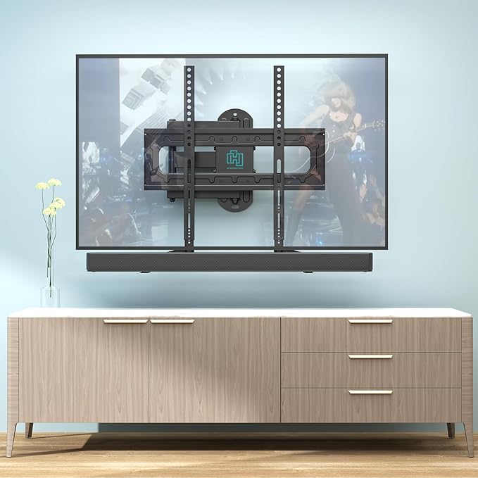 HCMOUNTING Soundbar Mount Bracket, Sound Bar Mounts Under TV or Above TV Fits - Image 2