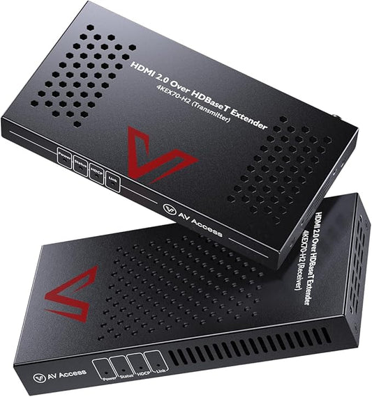 AV Access HDBaseT 4K HDMI Extender Over Cat5e/6/6a/7 4K@60Hz 130ft, 1080P@60Hz by ACTIONSGLOBALUSINC