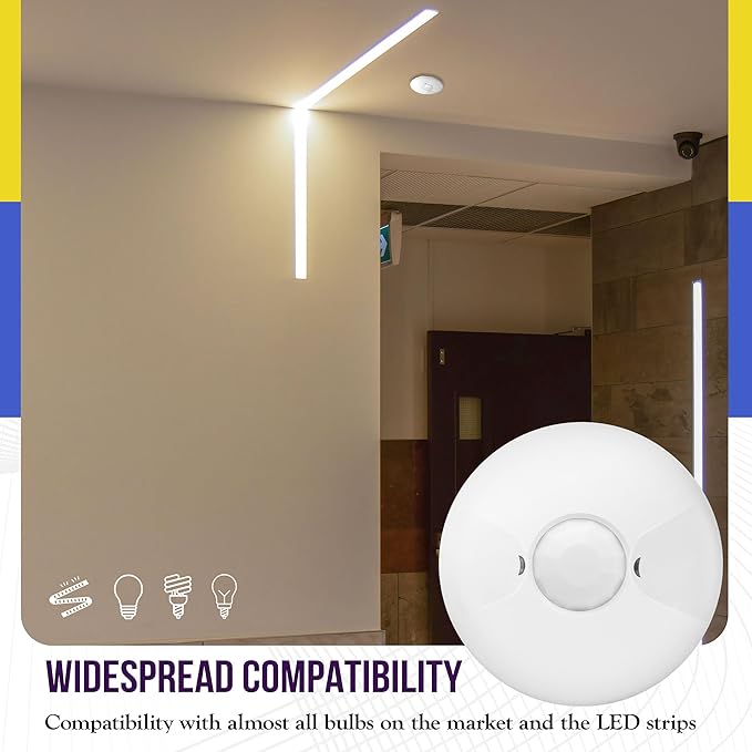 ENERLITES Low Voltage Ceiling Sensor Pir Occupancy Motion Detector, 360° Field - Image 5