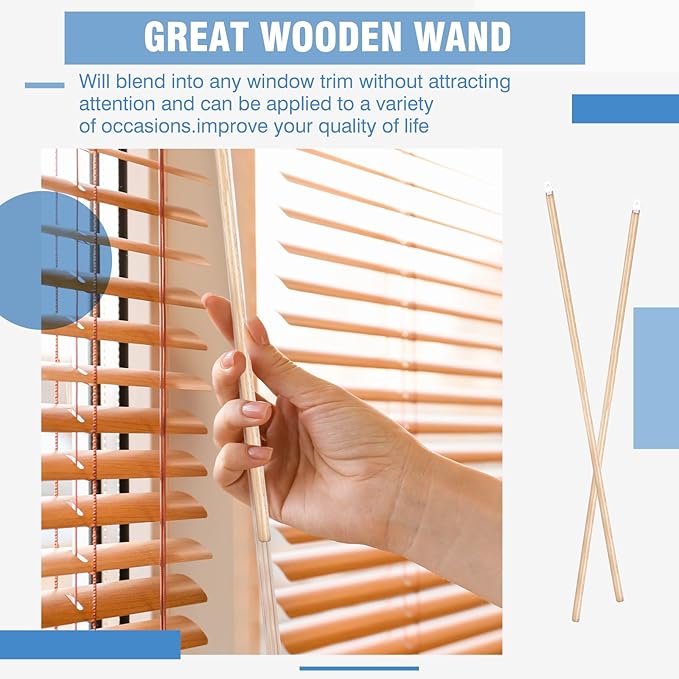 Bokon 2 Pieces Blind Wand Vertical Blinds Stick Replacement - Image 4
