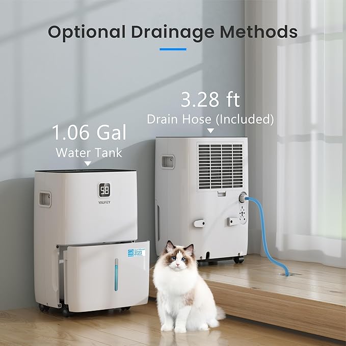Yaufey 6000 Sq. Ft. Energy Star Certified Dehumidifier, Max 120 Pints - Image 7