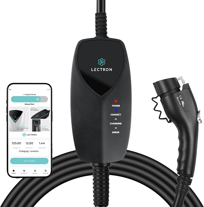Lectron Portable Level 1 J1772 EV Charger - 12 Amp by LECTRON