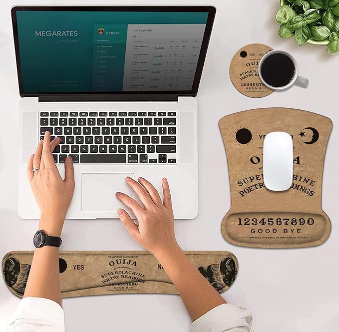 Ergonomic Mouse Pad Wrist Support and Keyboard Wrist Rest Set - Image 4