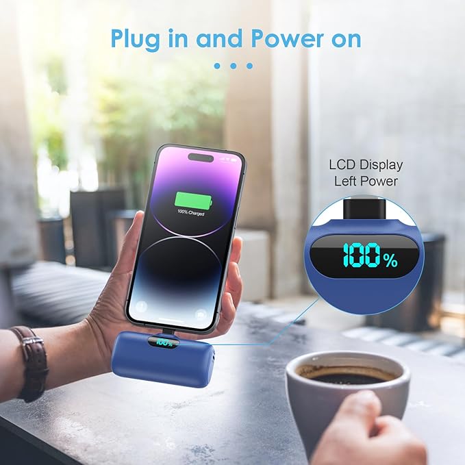 Mini Portable Charger USB C Power Bank, Upgraded 5000mAh PD Fast Charging - Image 3